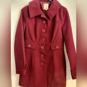Burgundy 3/4 length Coat